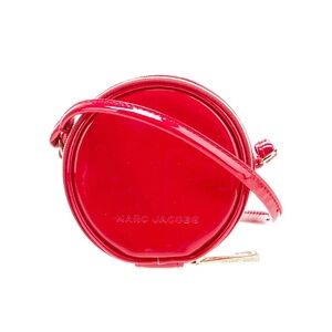 Marc Jacobs Red Patent Leather 4” Mini Crossbody Round Circle Bag NWT